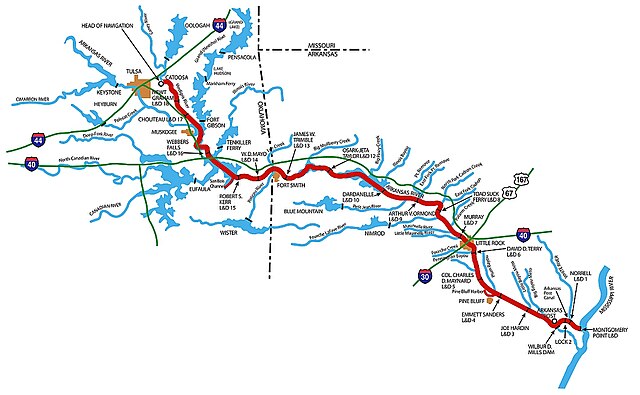 arkansas river map